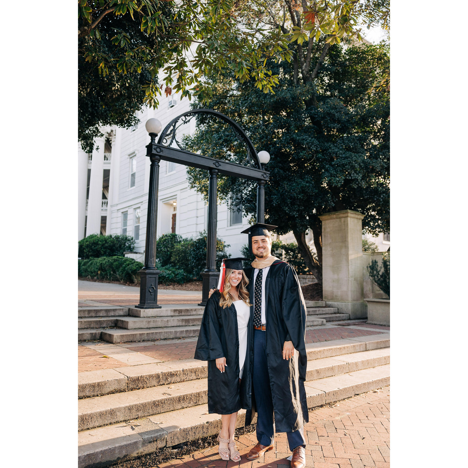 Graduating together and getting to walk under the arch