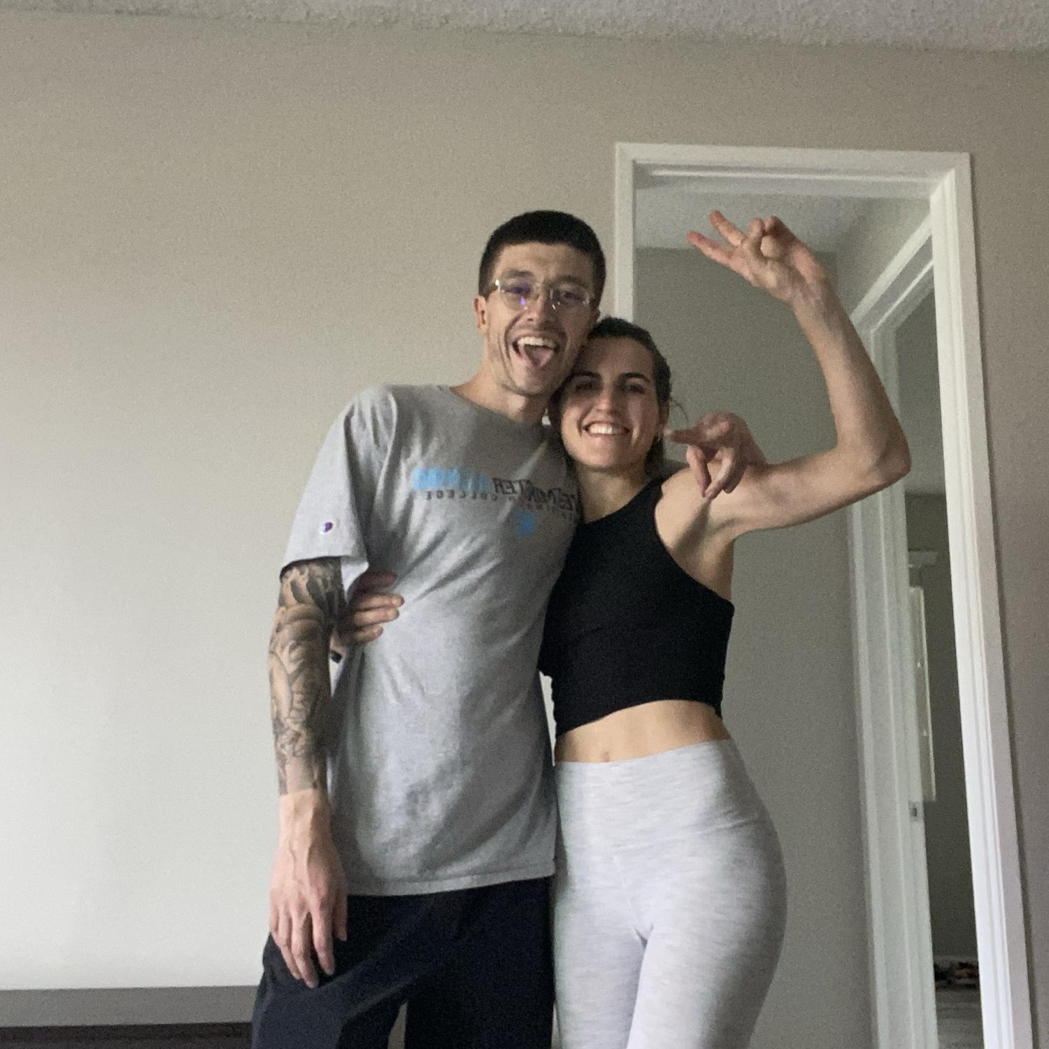 moved into our first apartment together!