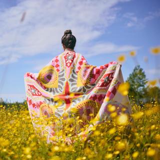 Italian Merino Wool Soleil Reimagined Throw Blanket