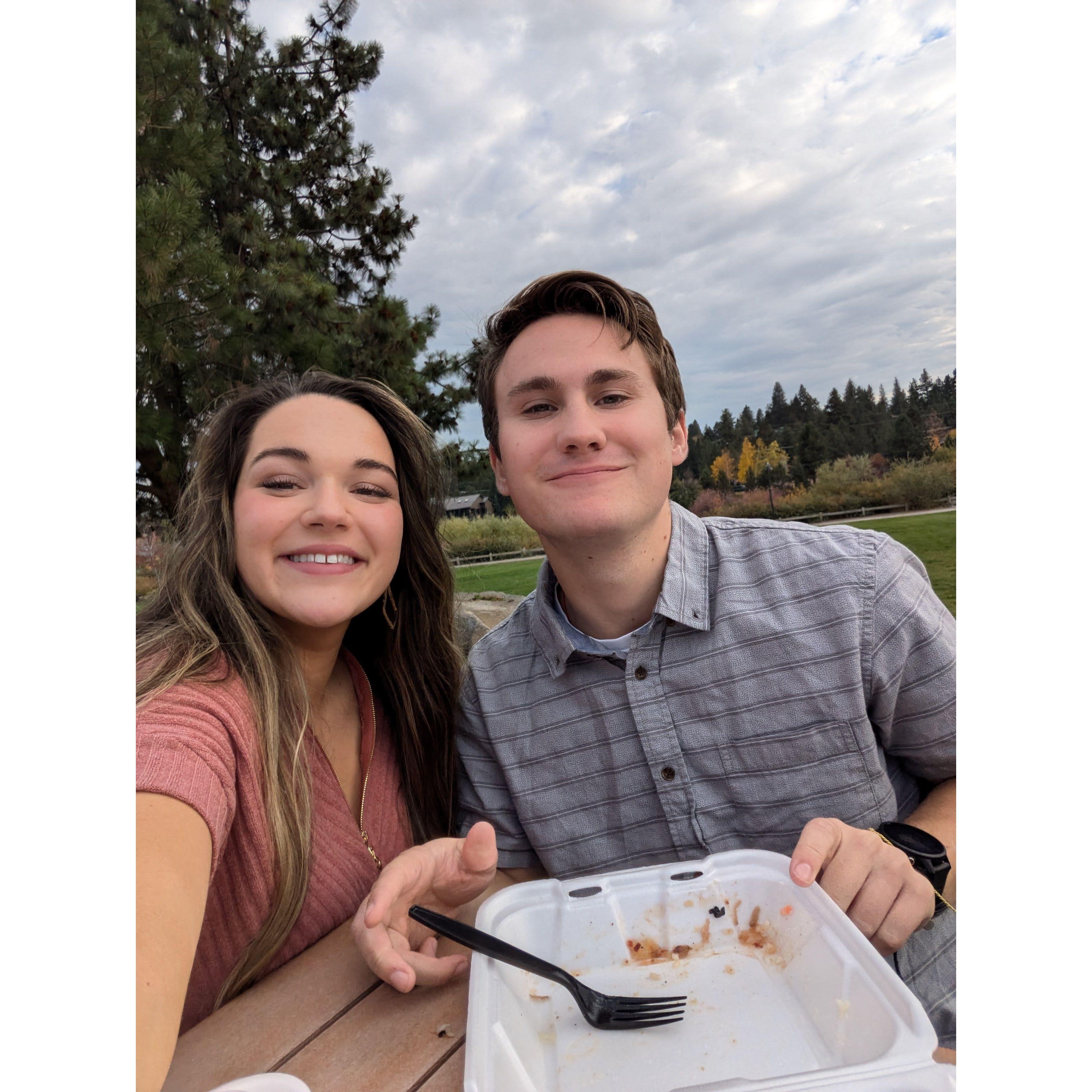Our date at the park