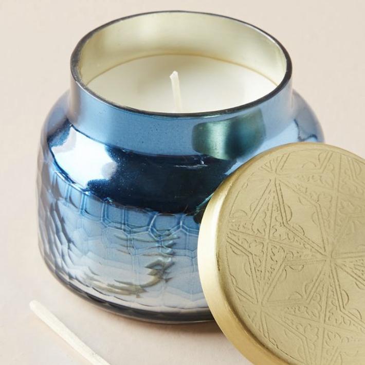 Anthropologie Mini Capri Blue Ombre Candle