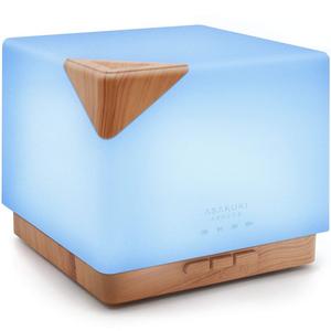 ASAKUKI 700ml Premium, Essential Oil Diffuser, 5 In 1 Ultrasonic Aromatherapy Fragrant Oil Vaporizer Humidifier, Timer and Auto-Off Safety Switch, 7 LED Light Colors