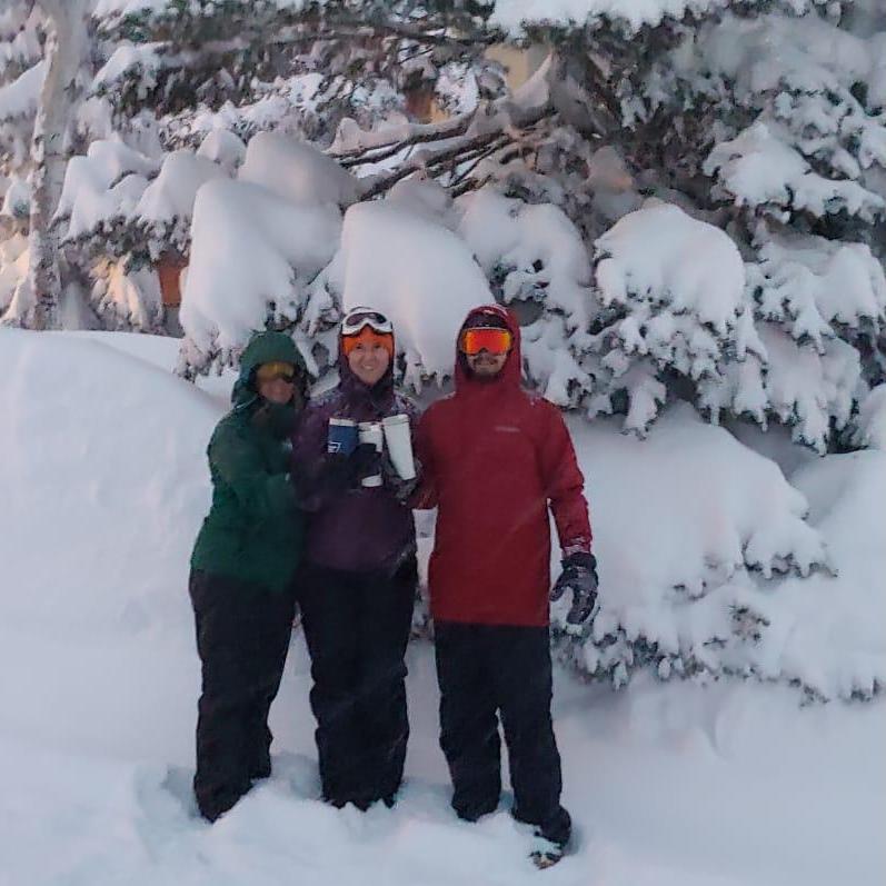 Made a last minute trip to Mammoth with Marina's parents to watch over 8 feet of snow fall in one day- Feb 2021