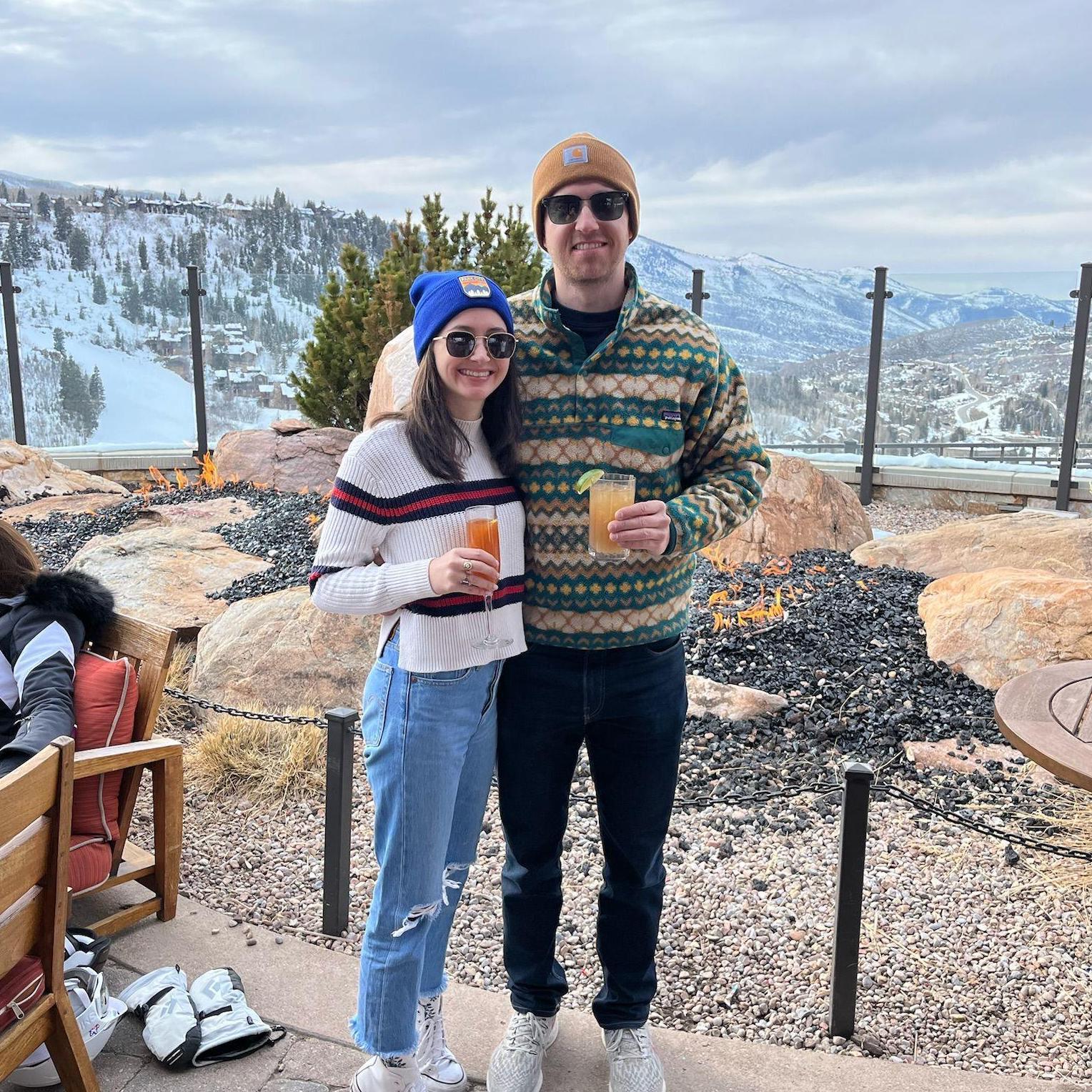 February 2022 | Maria's first apres in Park City, Utah