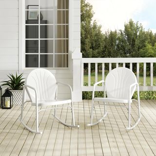 Griffith Retro Outdoor Rocking Chair, Set of 2
