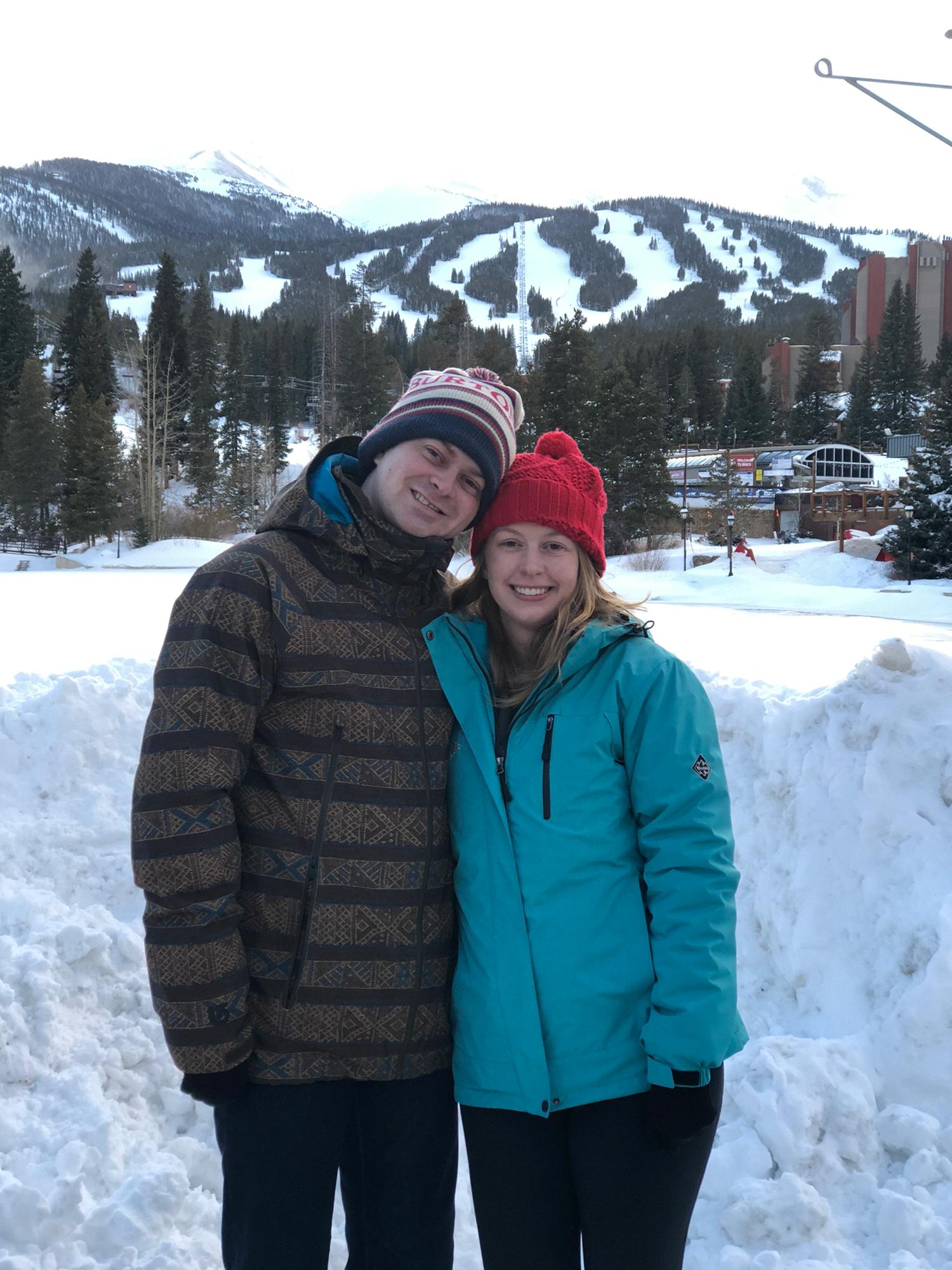 Skiing in Breckenridge, Colorado, on our last trip before COVID-19 (womp womp)