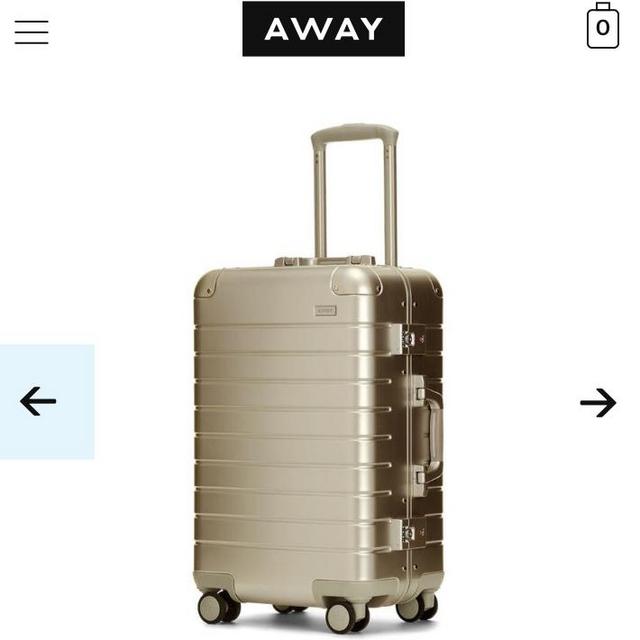 Away Travel: The Bigger Carry-On: Aluminum Edition in Gold