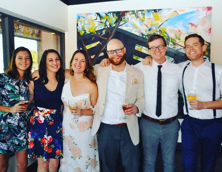 At Nic and Emily's wedding!