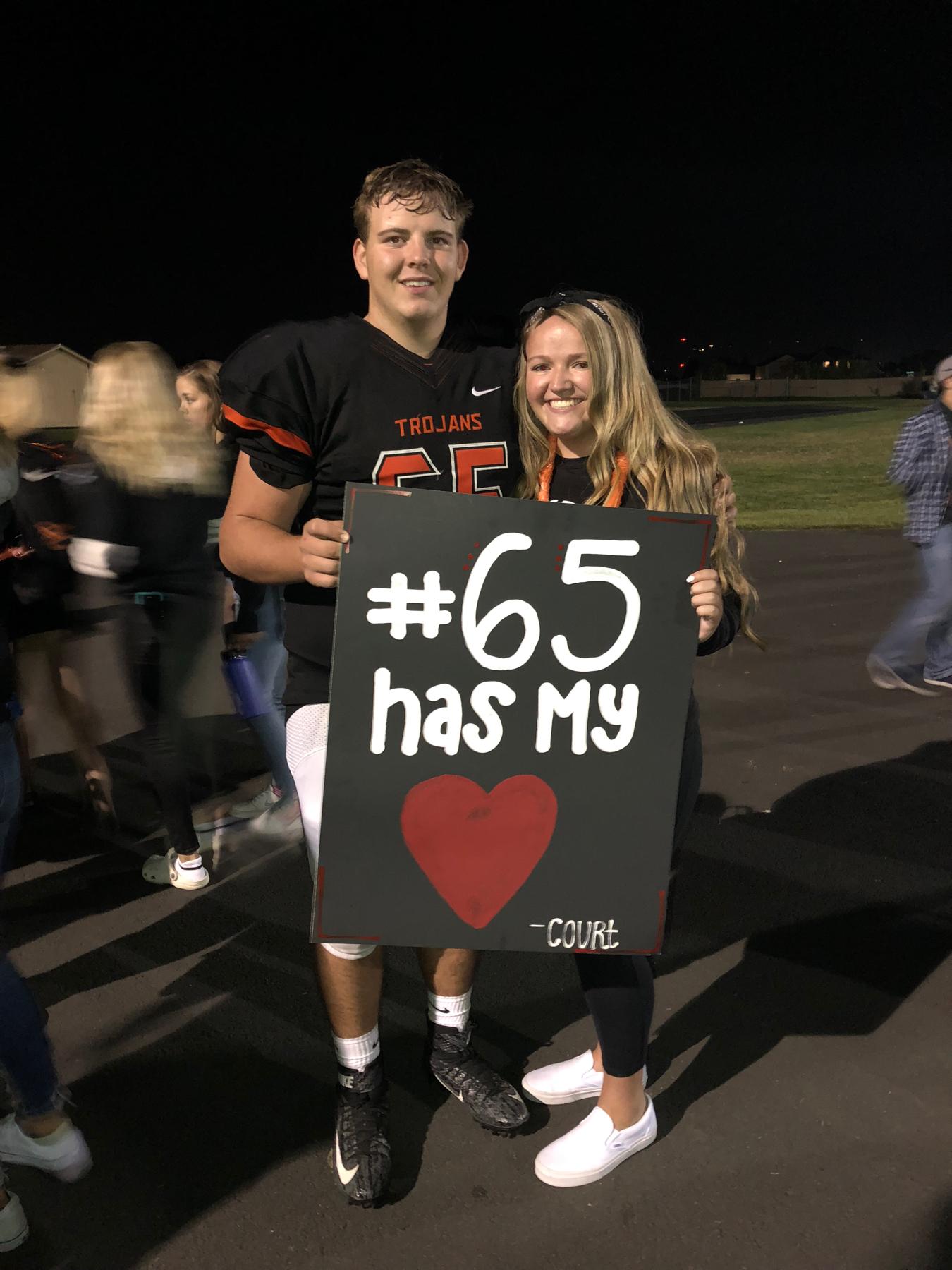 September 2018🤍
Courtney loved supporting Hunter playing football throughout high school!