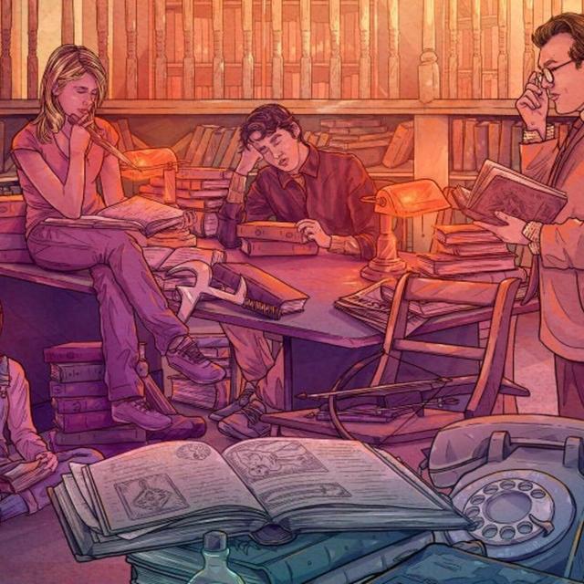 Scoobies Buffy the Vampire Slayer Fan Art Library Illustration Giclée Print (2nd Edition)