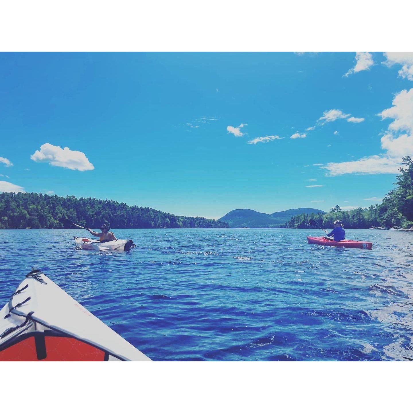 Kayak rentals are easy on Long Pond!