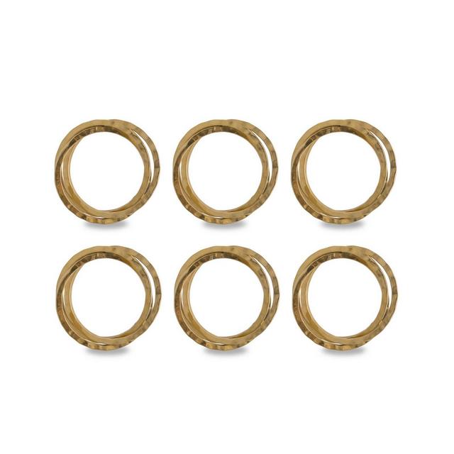 Design Imports Intertwined Napkin Ring Set of 6