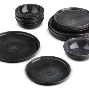 Yellowstone Rip 12-Piece Ceramic Dinnerware Set