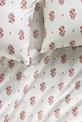 Organic Cotton Percale Printed Sheet Set