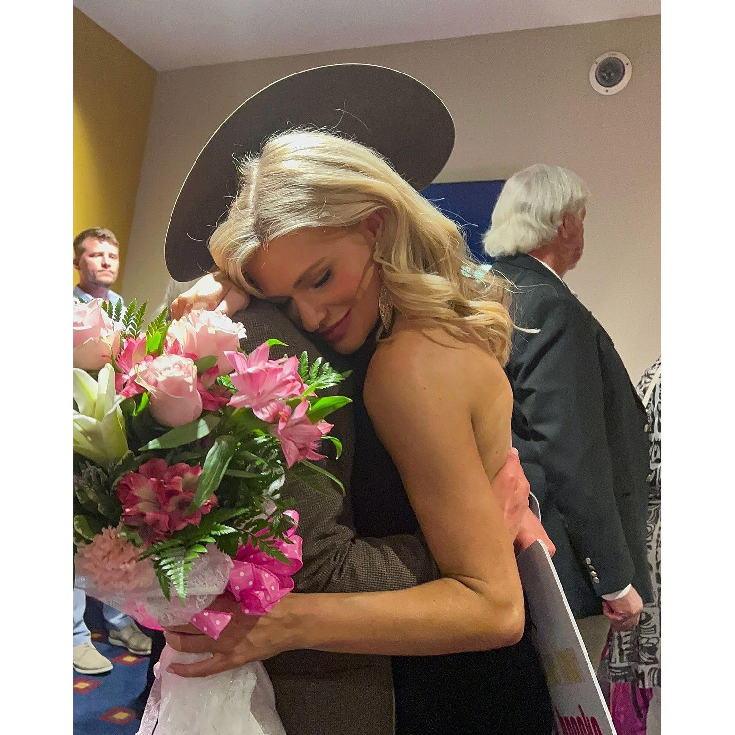 After my second trip to Miss Arkansas! As soon as I didn't win, I knew we were getting married!