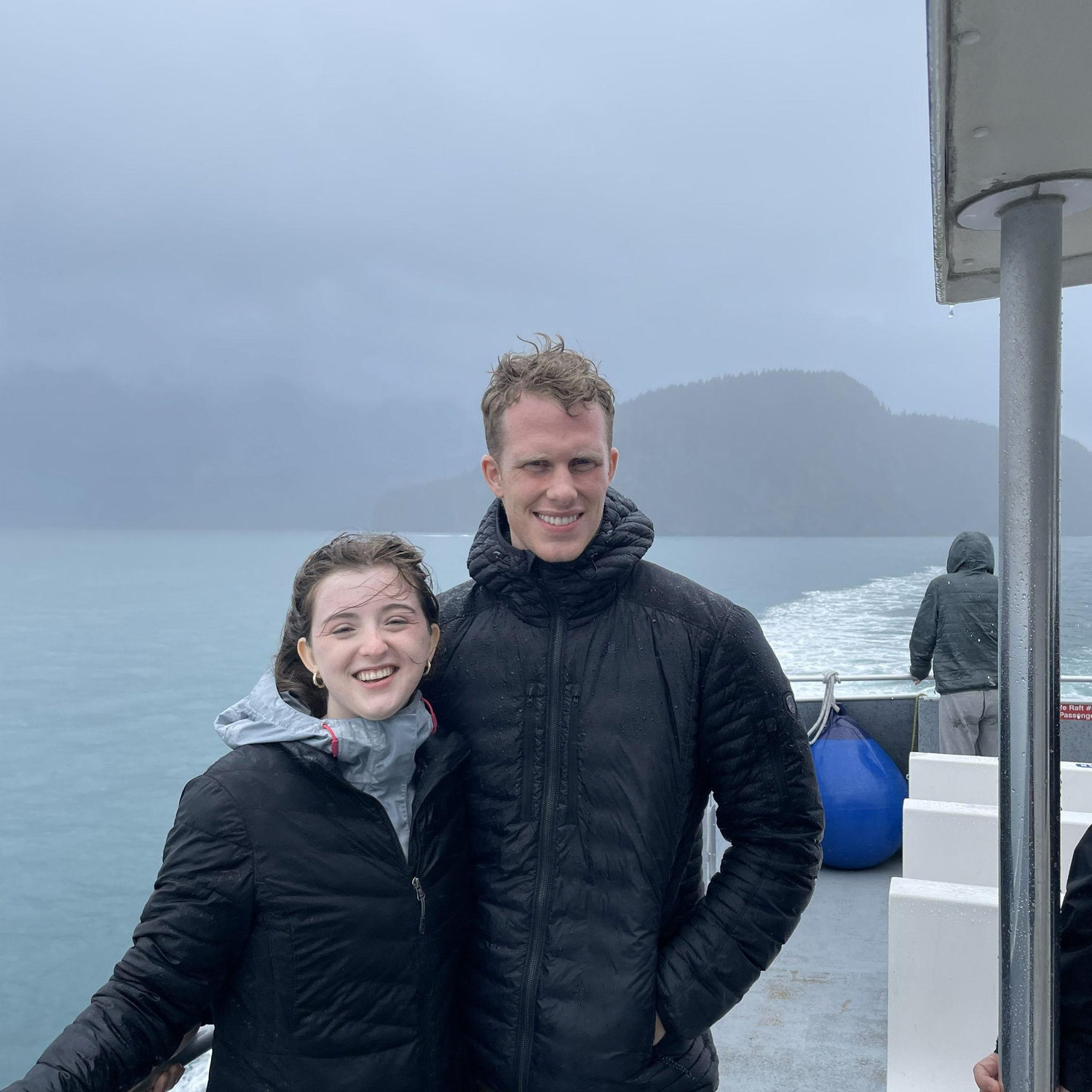 Wildlife cruise in Seward, Alaska, was just a little windy and rainy