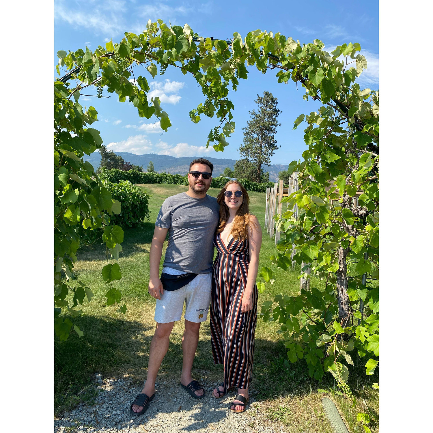 Wine touring in the Okanagan.