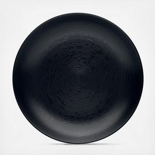 Black on Black Round Platter