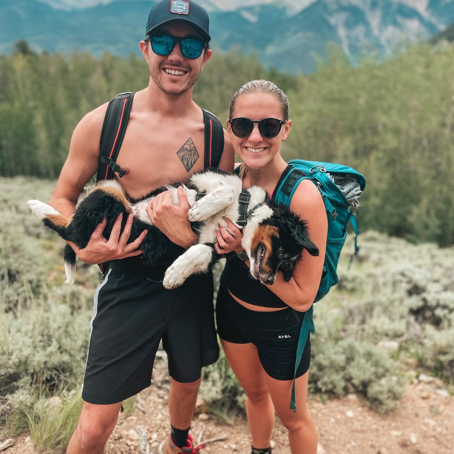Exploring Twin Lakes on a hike during a camping trip