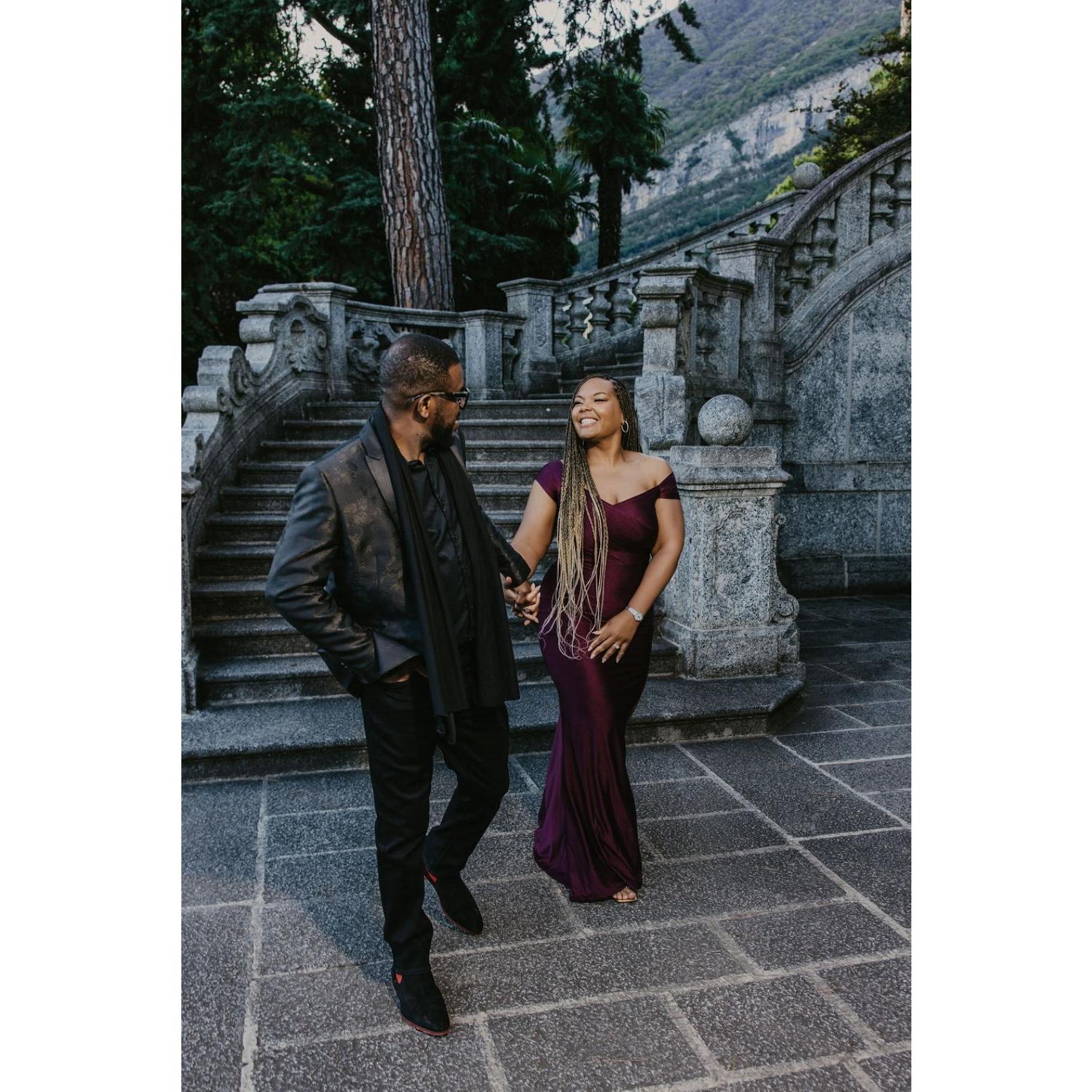 Engagement Shoot in Lake Como, Italy.