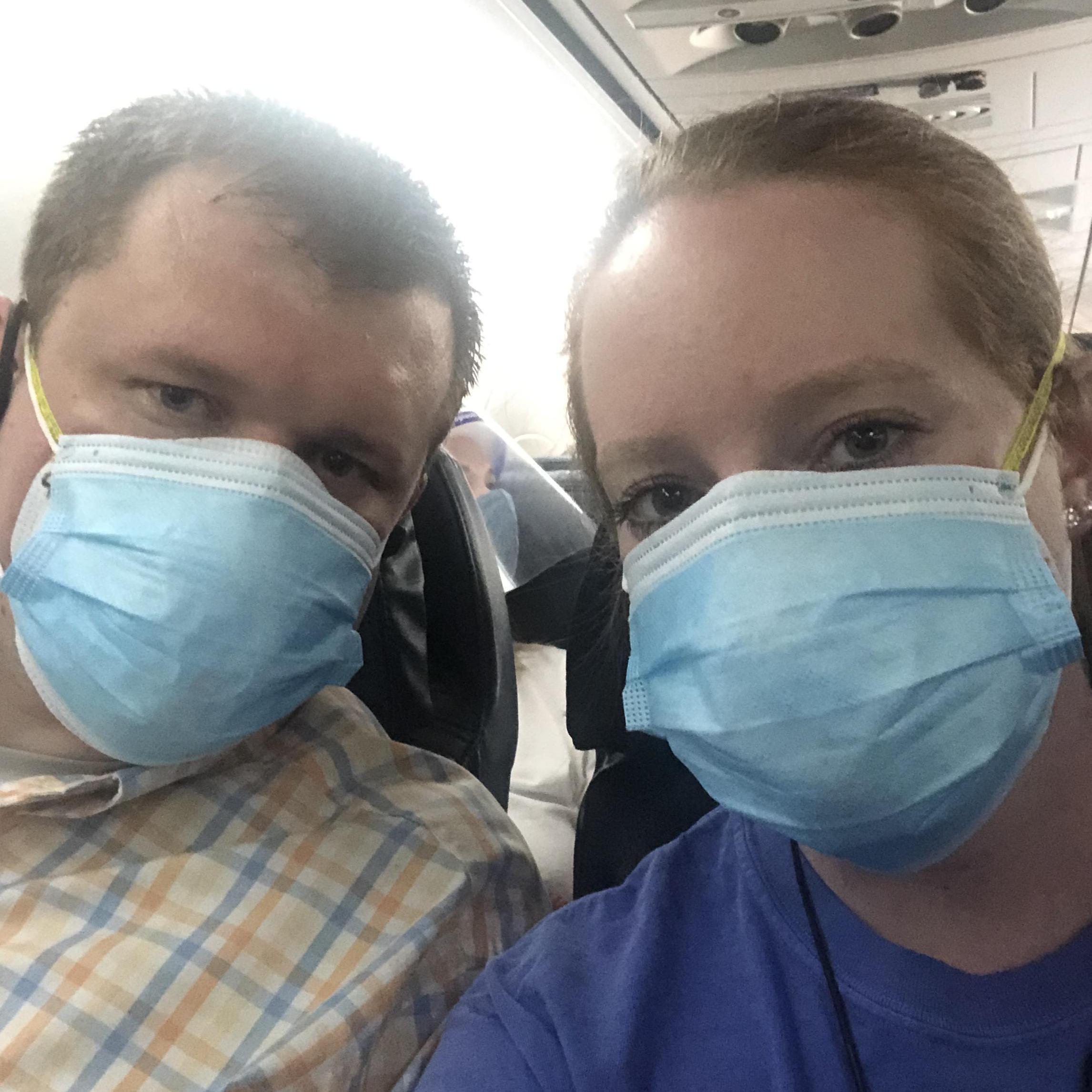 Traveling to do some wedding planning - COVID style...at least we were together!