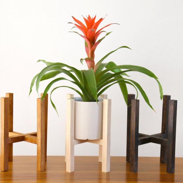 Reversible Mid Century Modern Plant Stand - 8"