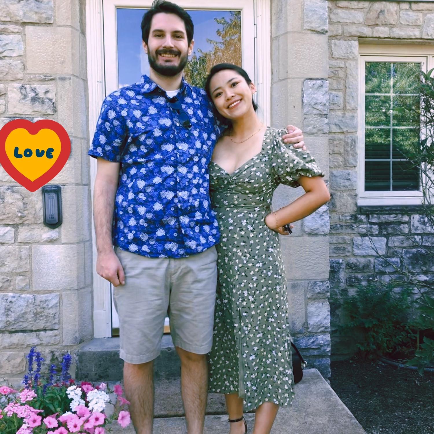 2021.6.26 Peter and Lucy’s first anniversary. They finally got out of the house during the pandemic, and had a date at a restaurant.