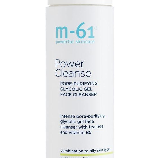 m-61 Power Cleanse- 8.4 oz.- Pore refining and exfoliating gel cleanser with glycolic, vitamin B5 & tea tree extract