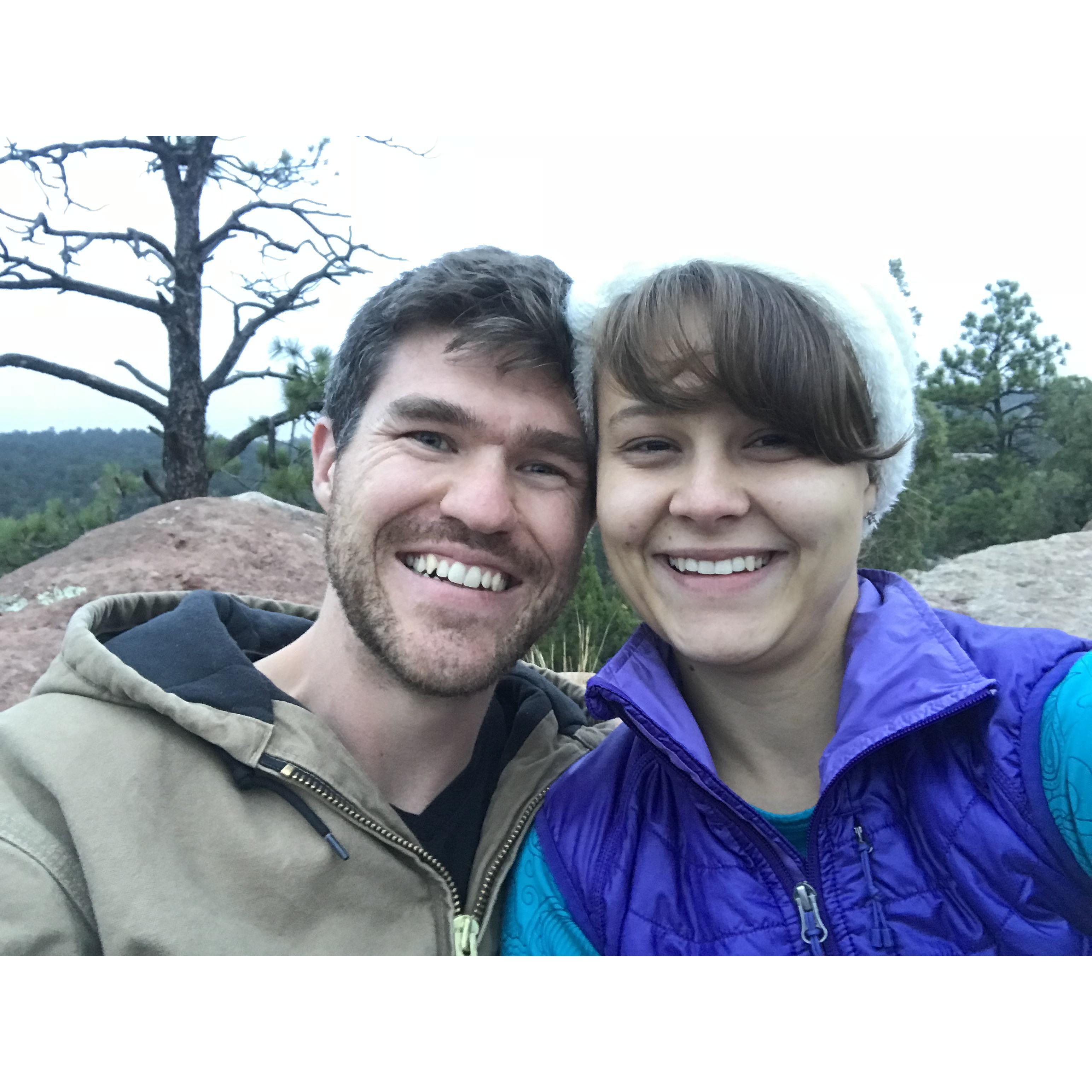 We had dinner out in Garden of the Gods