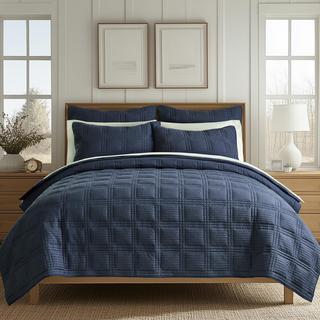 Cloud Waffle Quilted Euro Sham, Set of 2