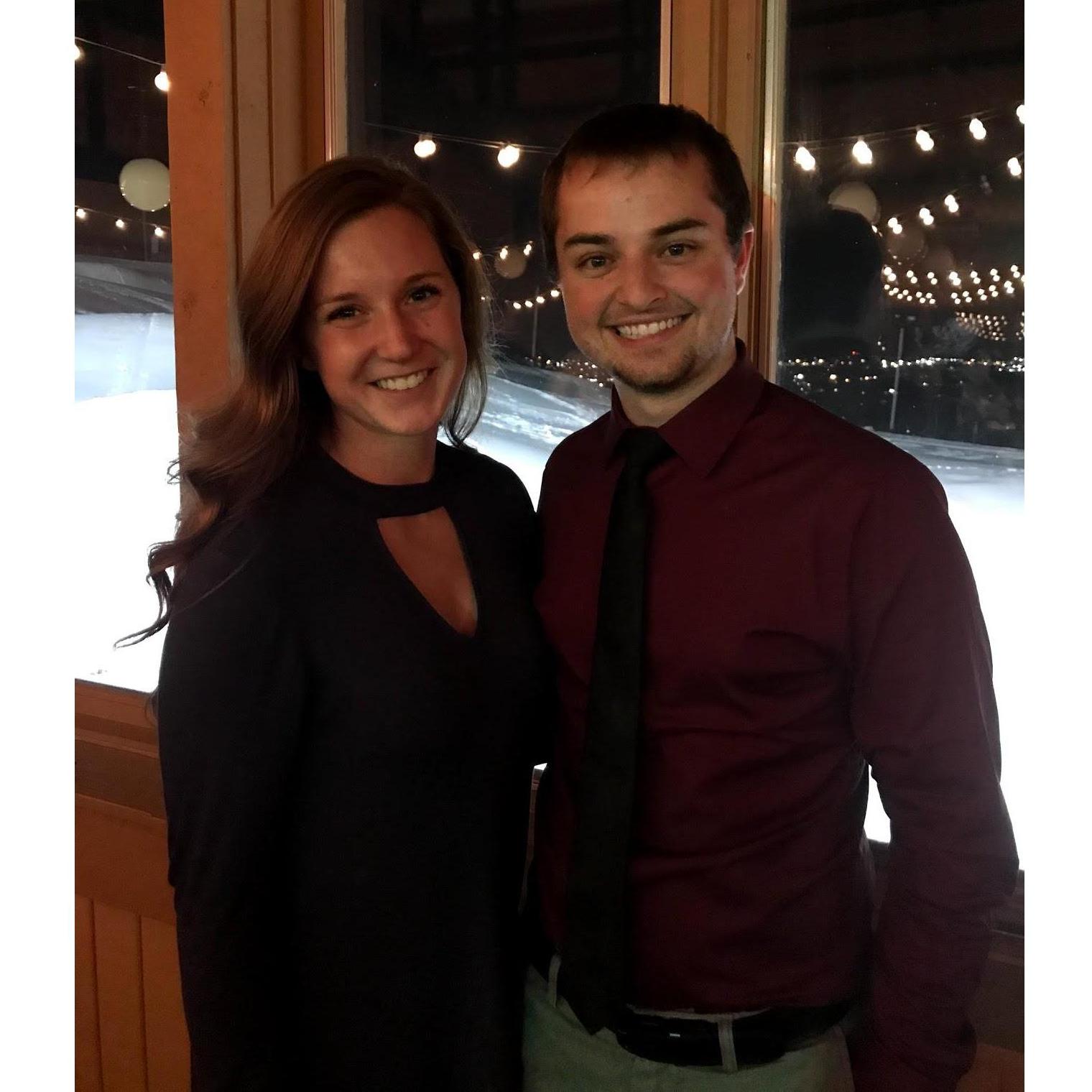 Celebrating our friends, Alyssa and Craig, at their wedding in November 2017.