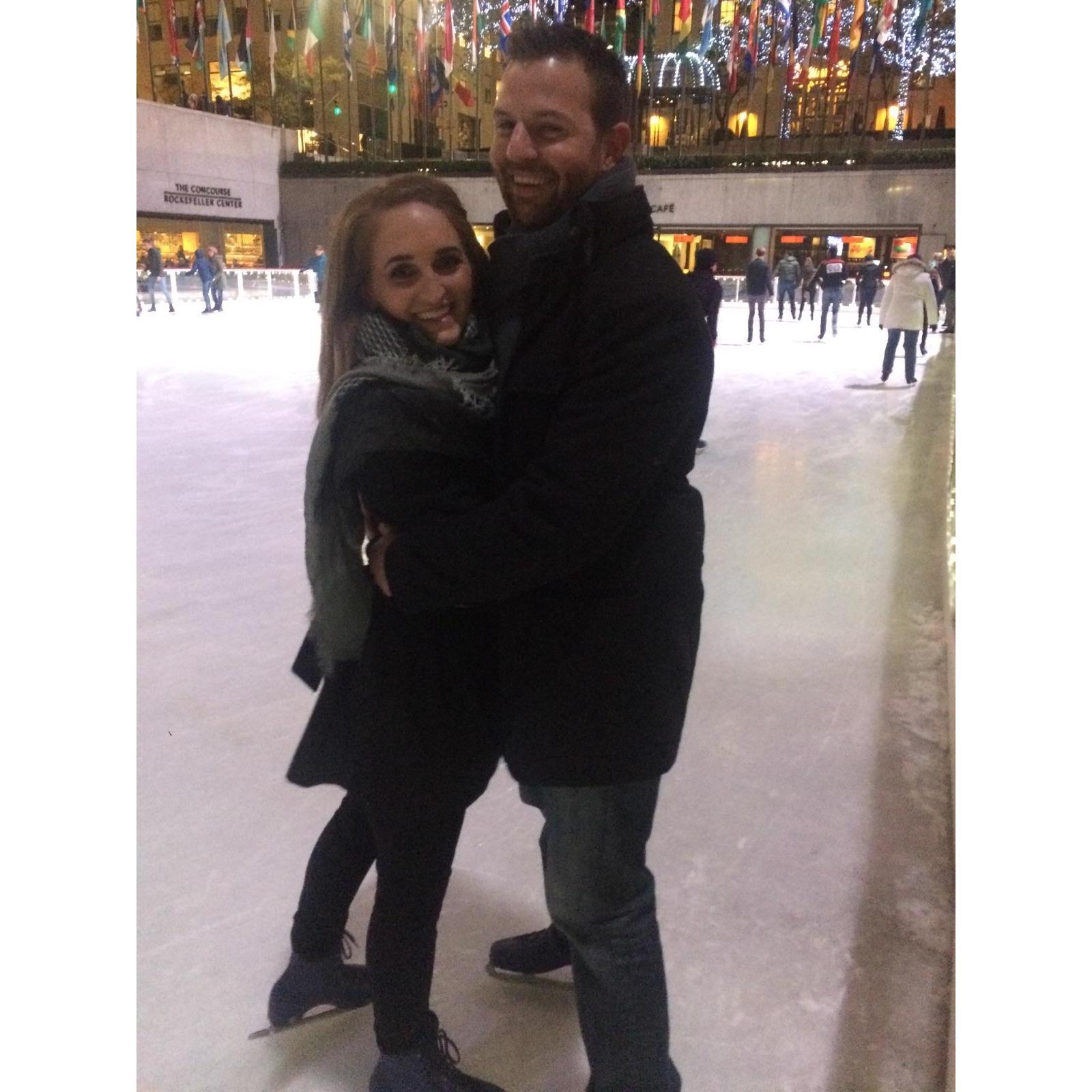 Ice Skating at Rockefeller Center.