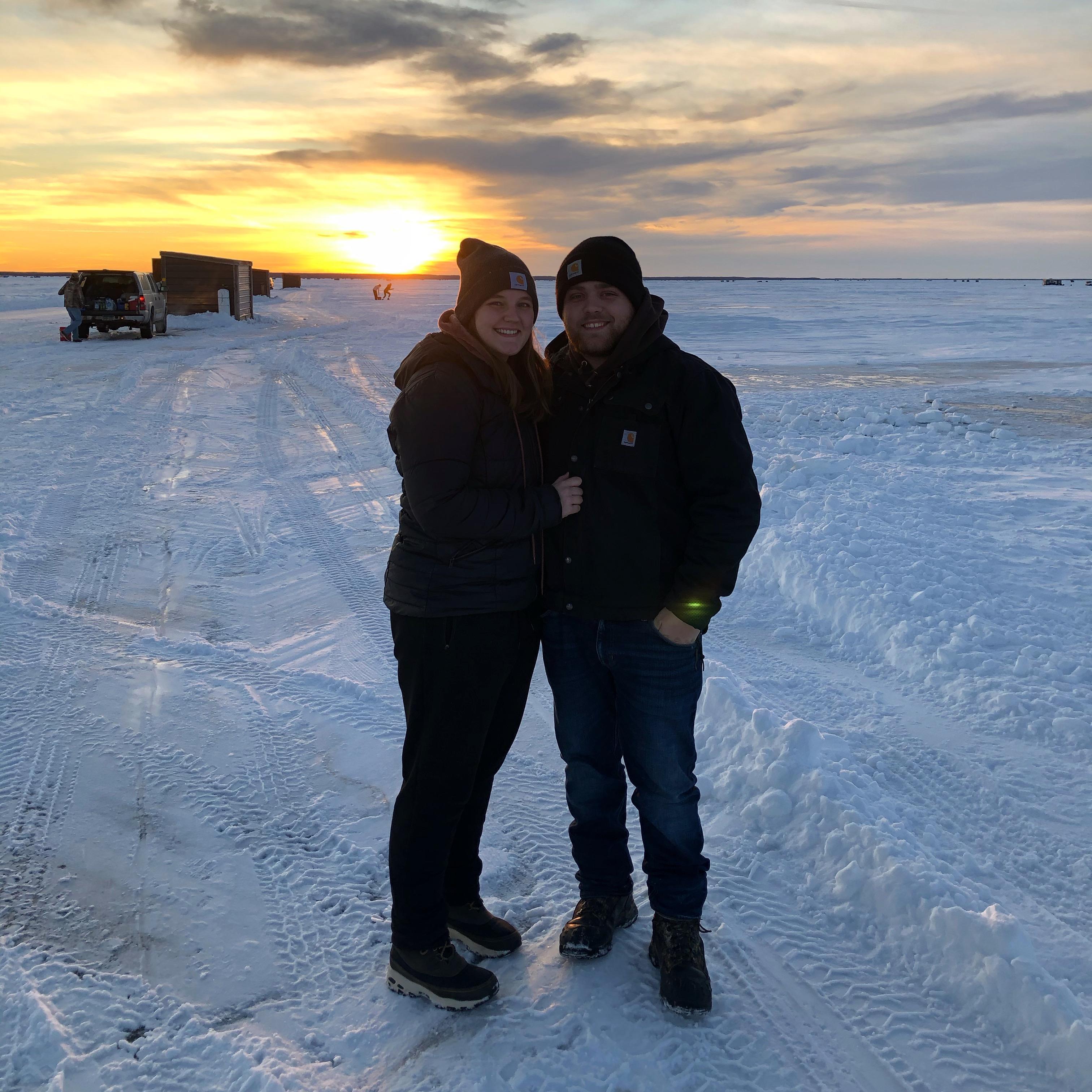 Ice fishing on Lake of the Woods (January, 2021)