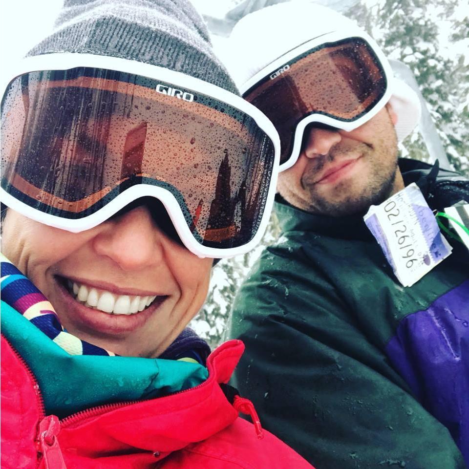 Laura's first time to a real mountain to ski! #Mthood