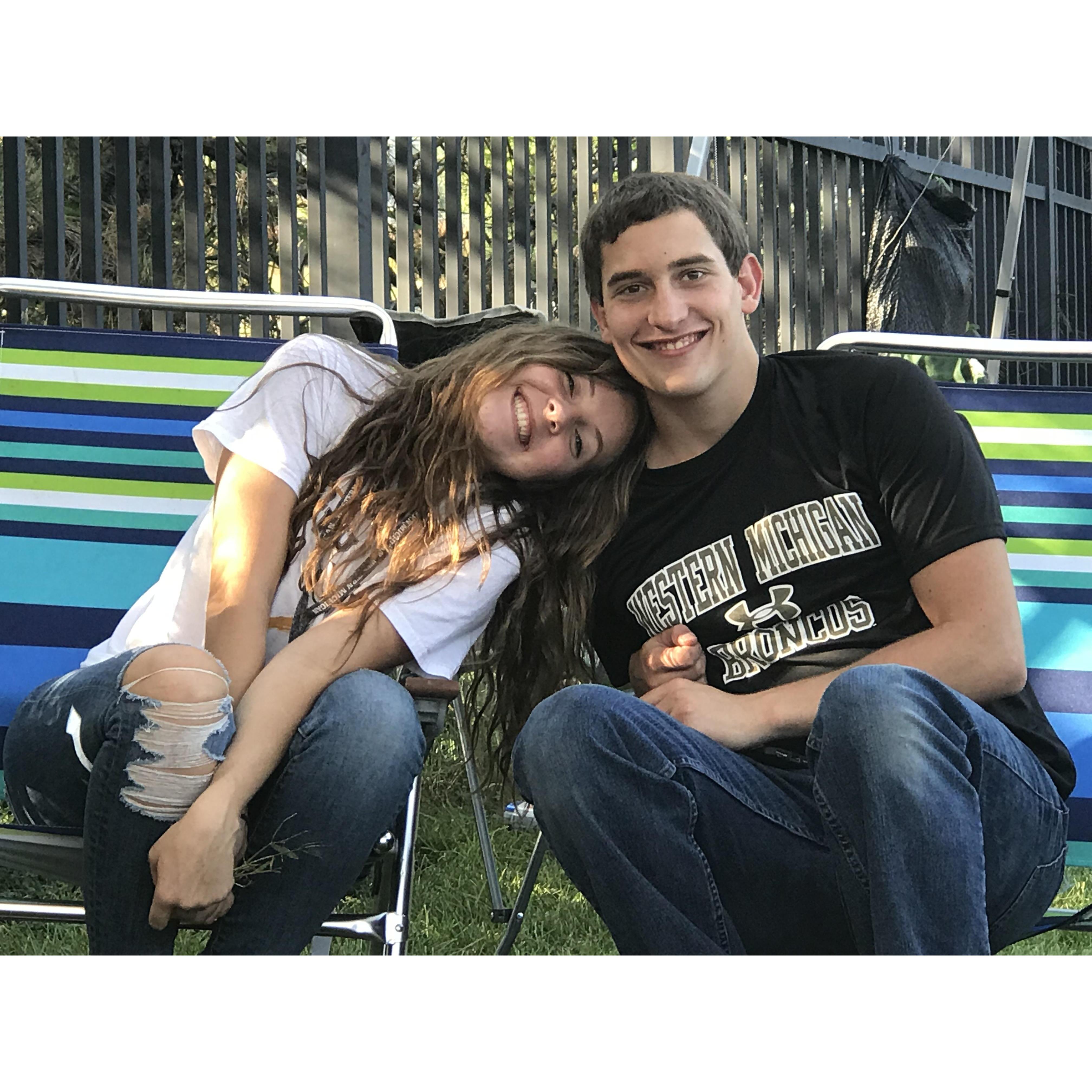 Our first tailgate together in 2018