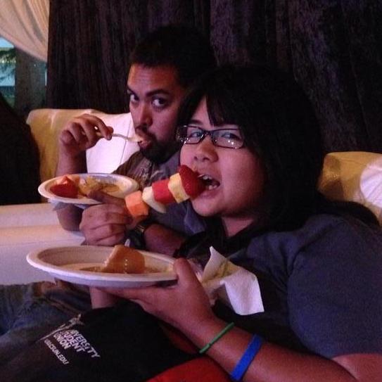 Indulged in free campus food during finals week... We're suckers for free stuff!