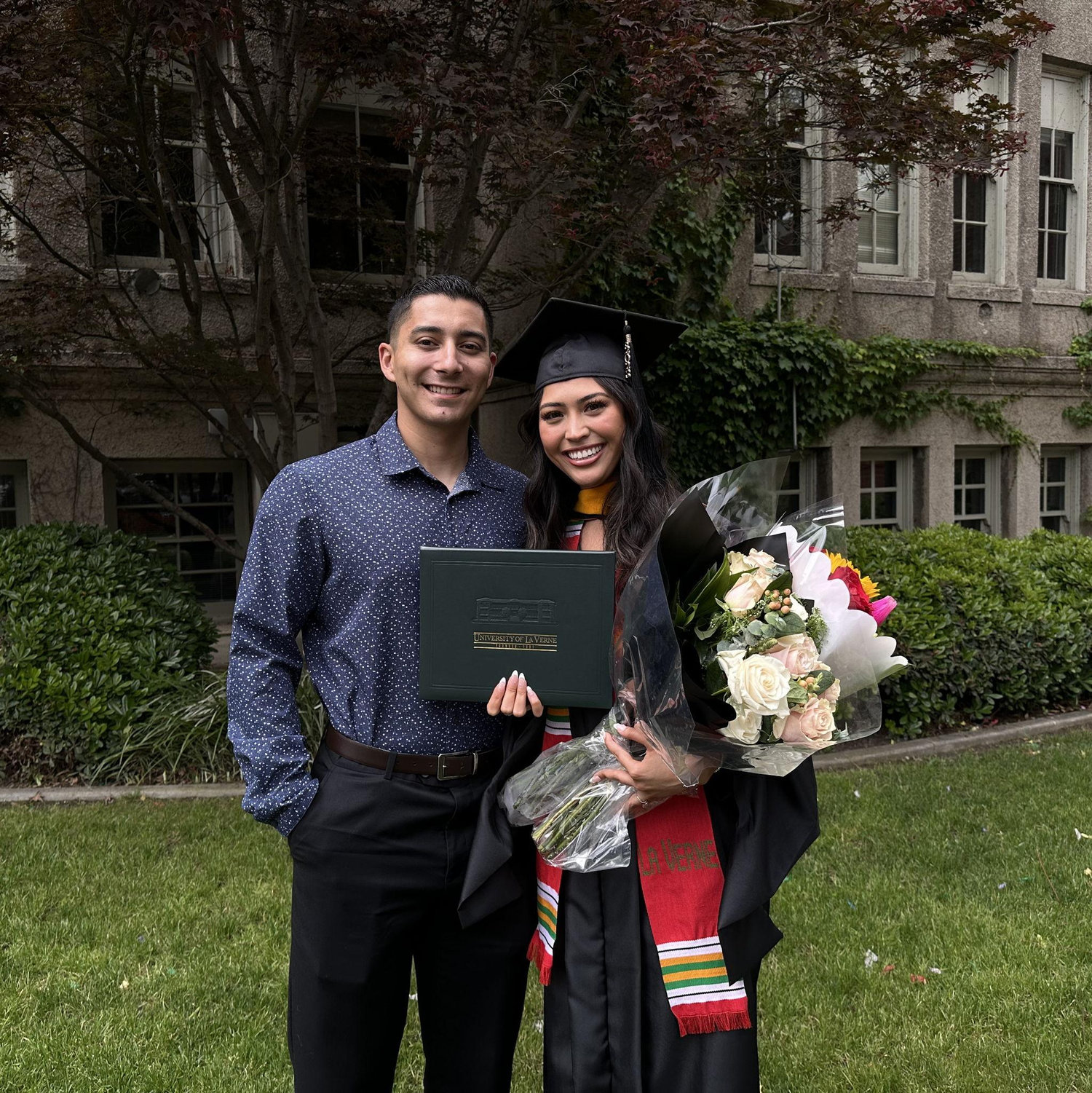 Vanessa's grad school graduation