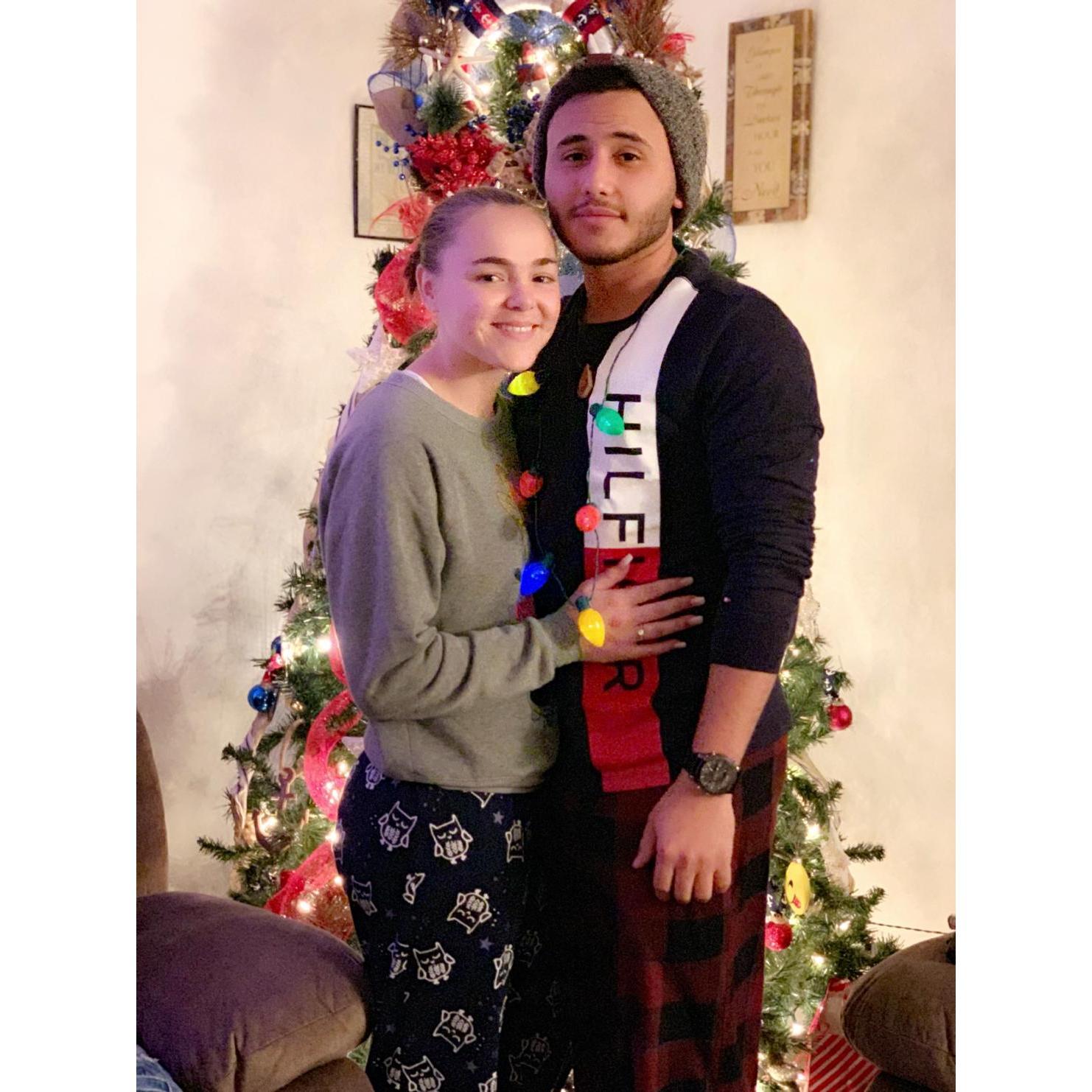 Our first Christmas together and when I got my promise ring. December 25th, 2018