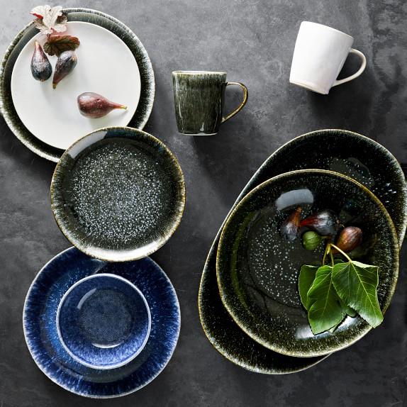 Cyprus Reactive Glaze Dinnerware Collection-light blue