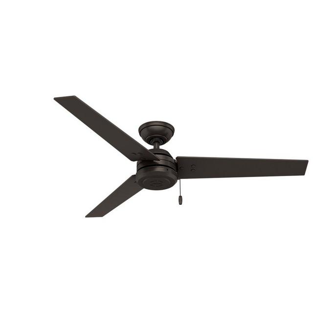 Hunter Cassius Indoor / Outdoor Ceiling Fan with Pull Chain Control, 52", Premier Bronze