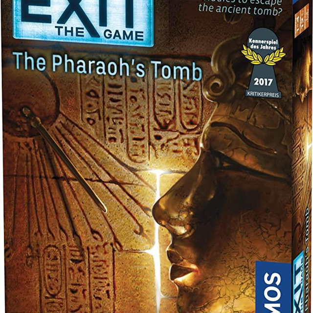 Exit: The Pharaoh's Tomb | Exit: The Game - A Kosmos Game | Kennerspiel Des Jahres Winner | Family-Friendly, Card-Based at-Home Escape Room Experience for 1 to 4 Players, Ages 12+