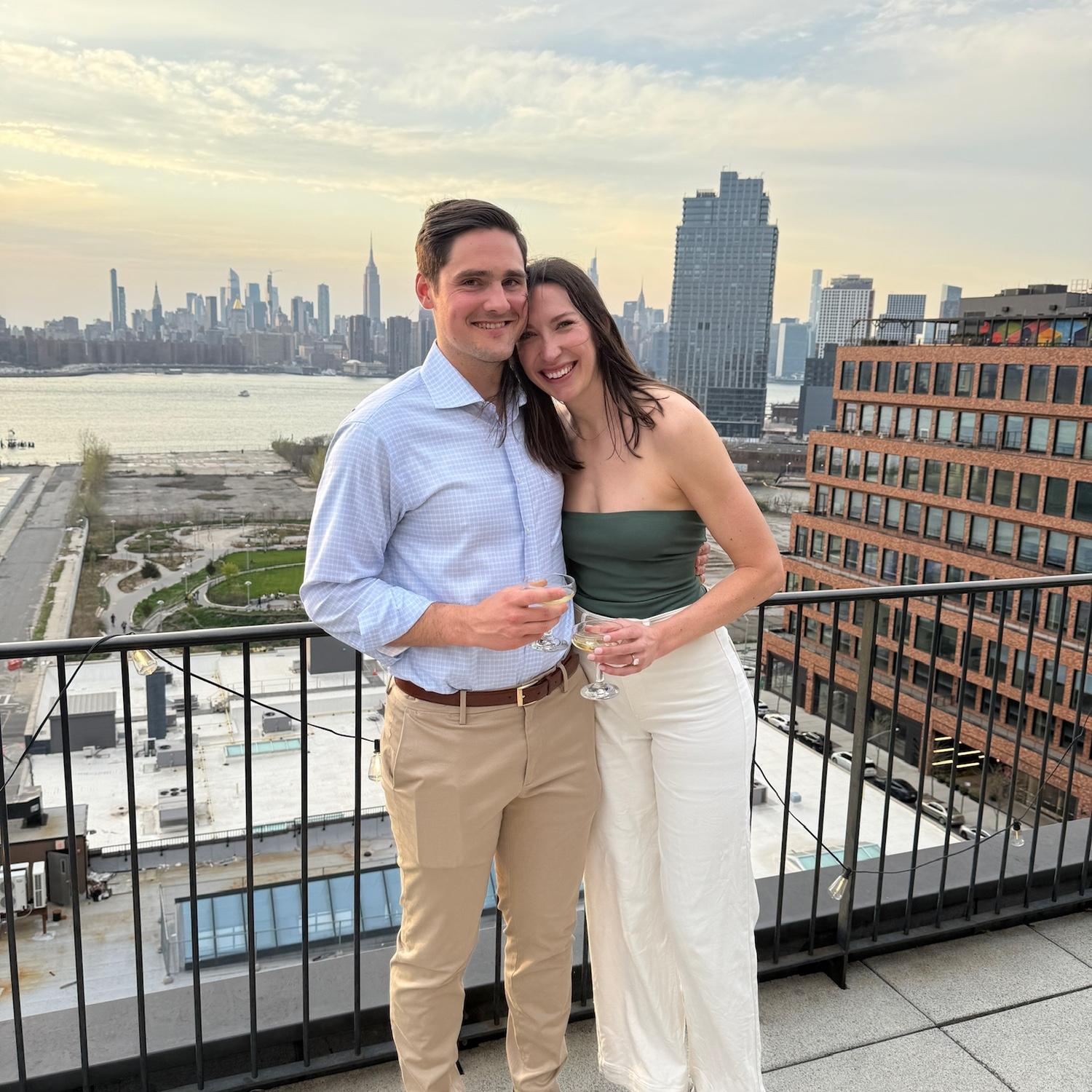 Garrett pops the question on April 19, 2025! We were surrounded by close family + friends where it all began in Brooklyn, NY 🤍