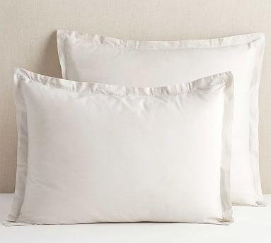 Spencer Washed Organic Cotton Shams - Heathered Gray