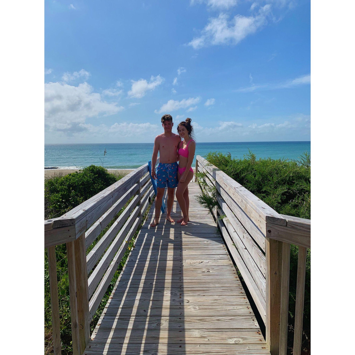 Another picture from our first beach trip