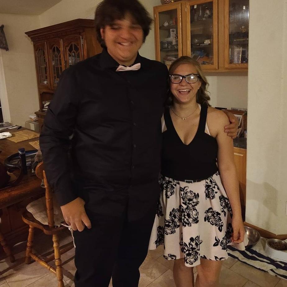 This was us on our way to homecoming