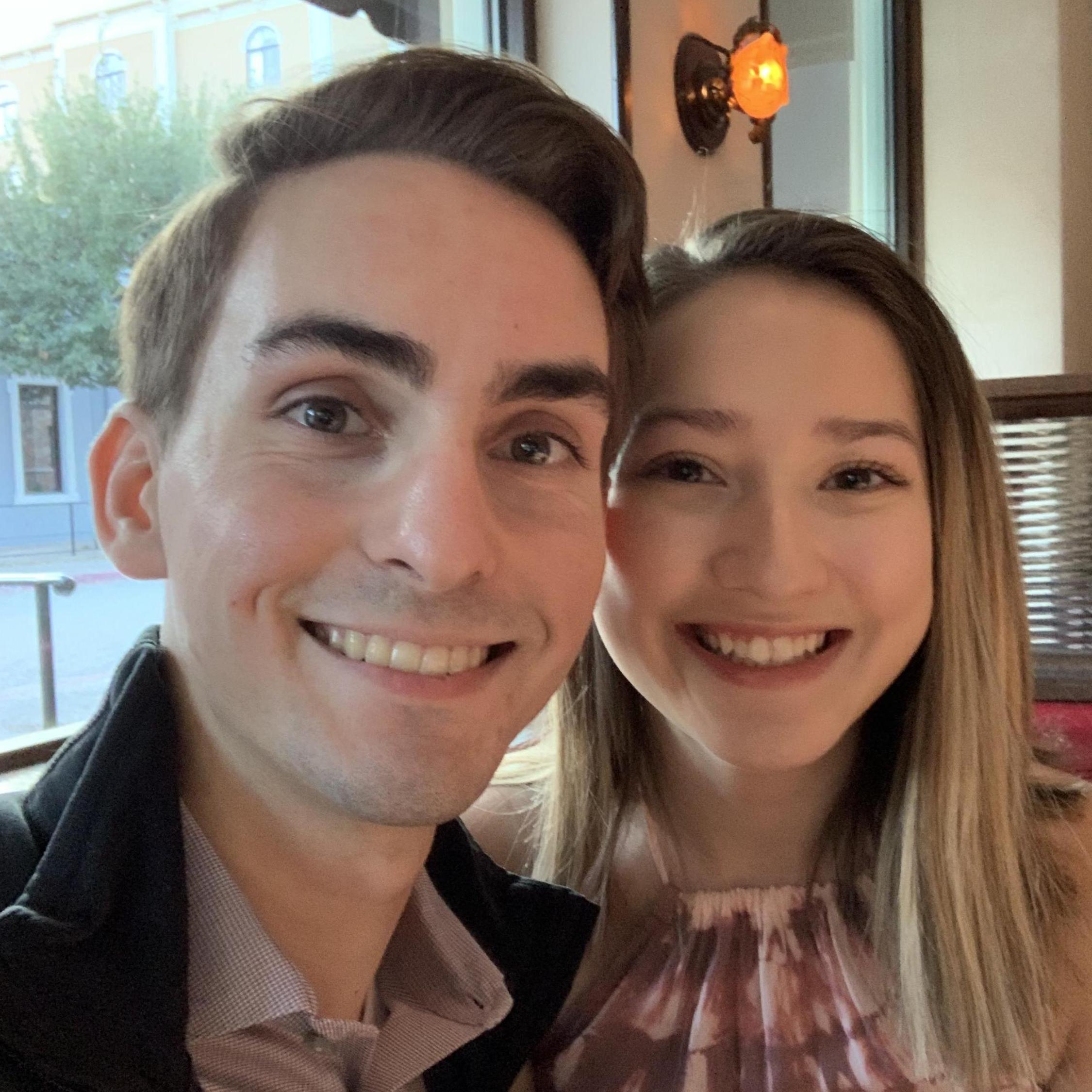 Celebrating our first dating anniversary.