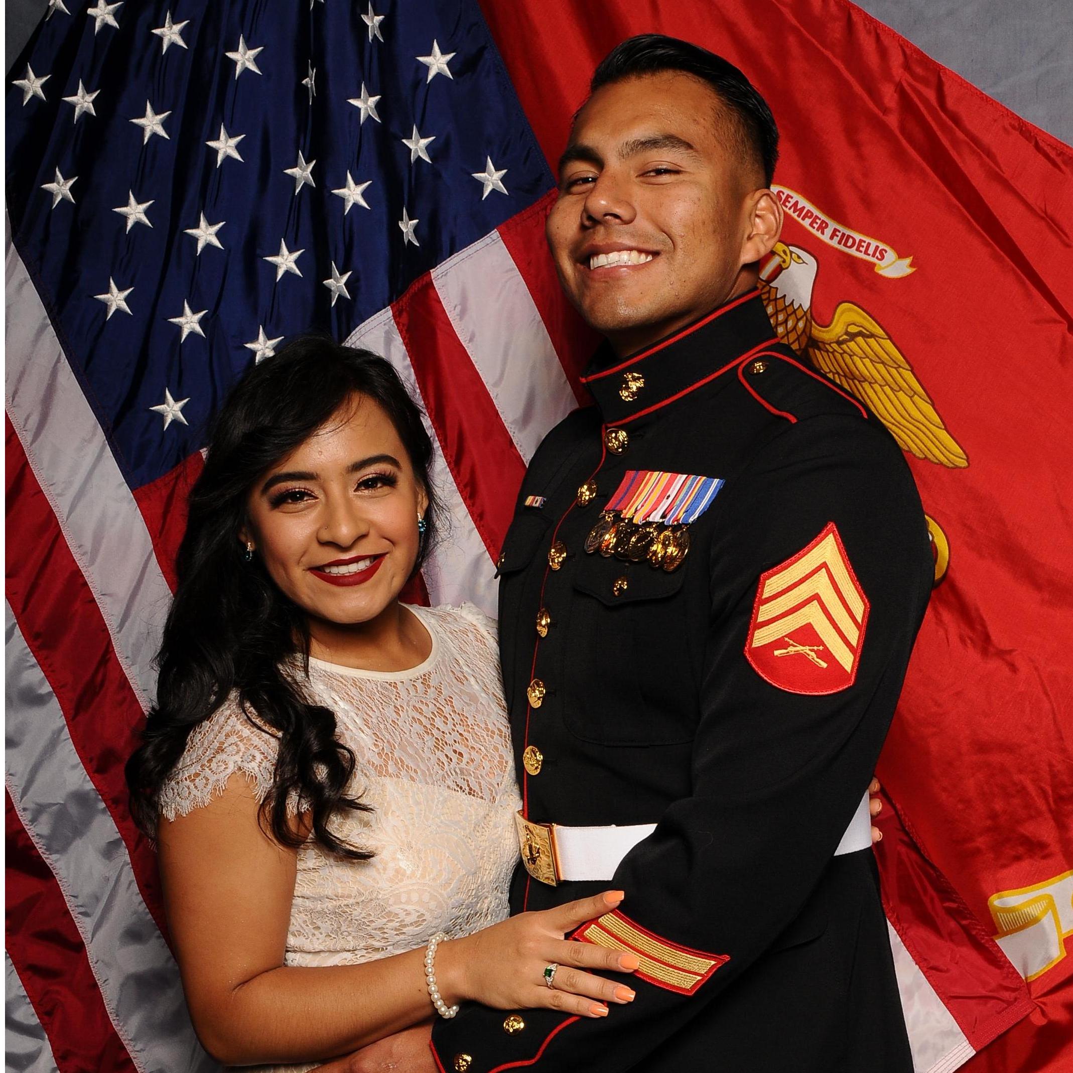 After many years of Anthony trying to convince Viana to go with him to the Marine Corps Ball, 2019, they finally went together.