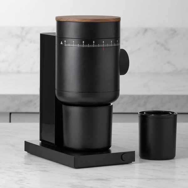 Opus 2 Conical Burr Grinder - Black + Walnut