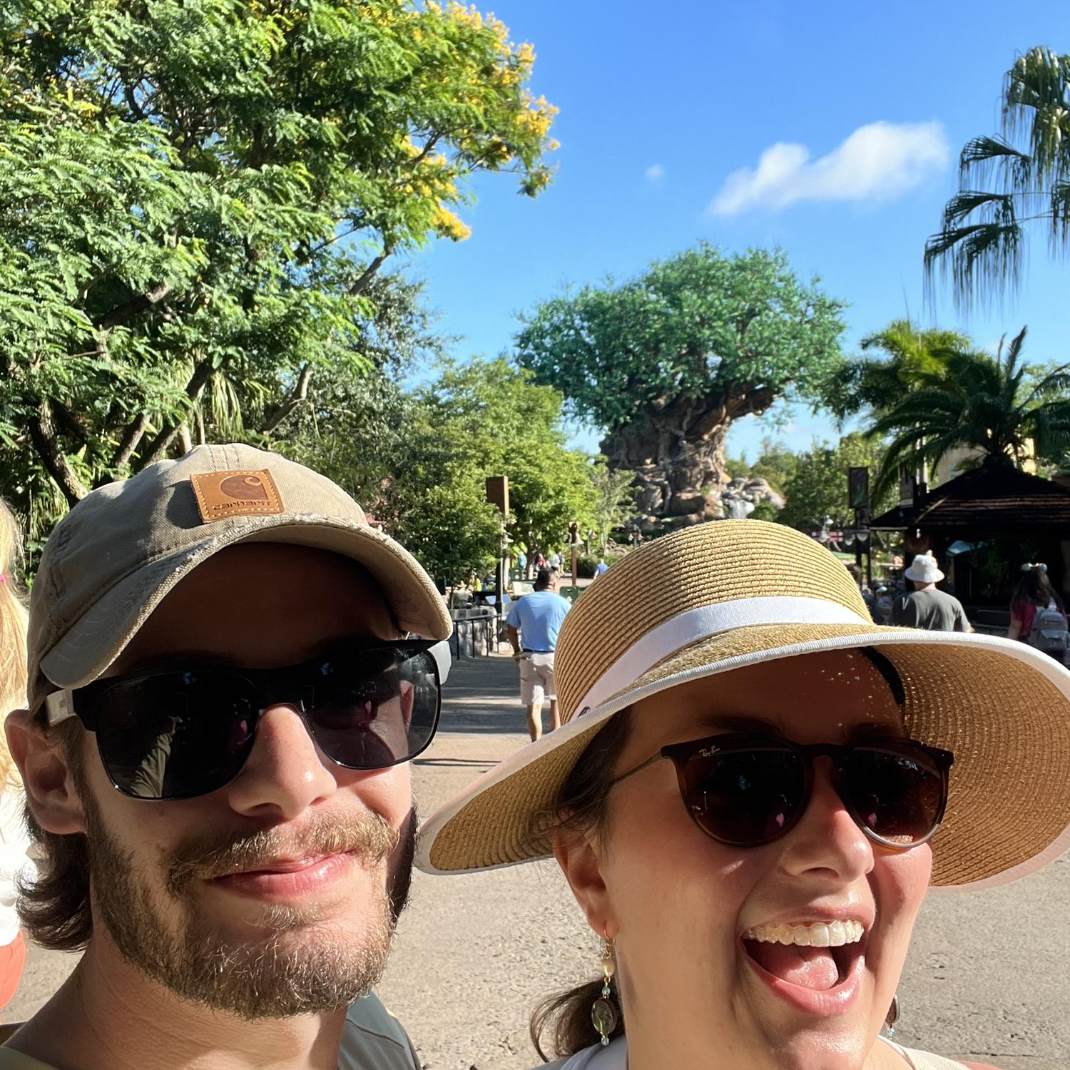 In front of the Tree of Life at Disney’s Animal Kingdom