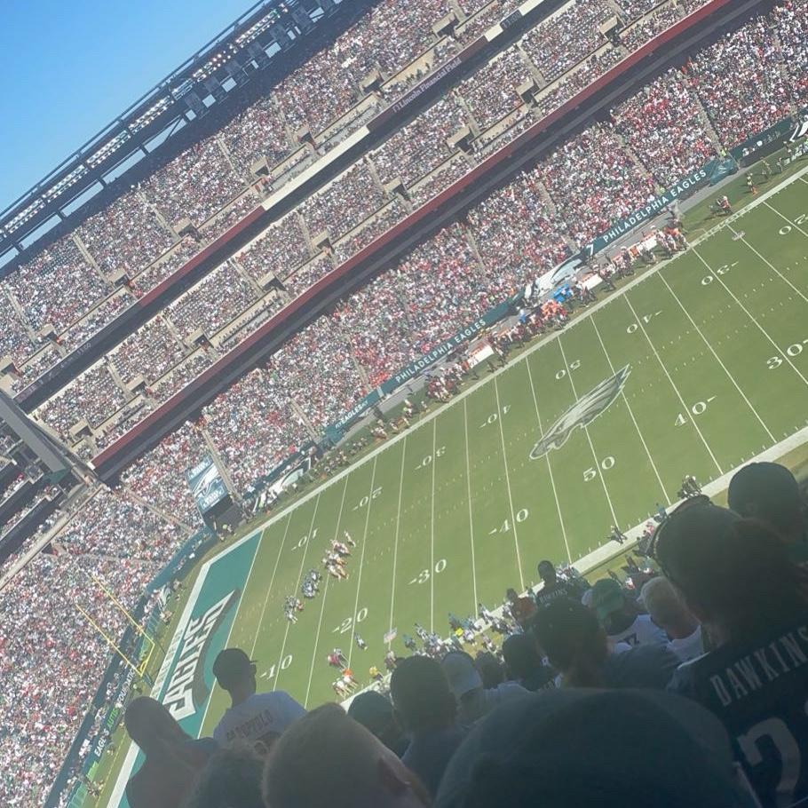 Our first Eagles game! 2021